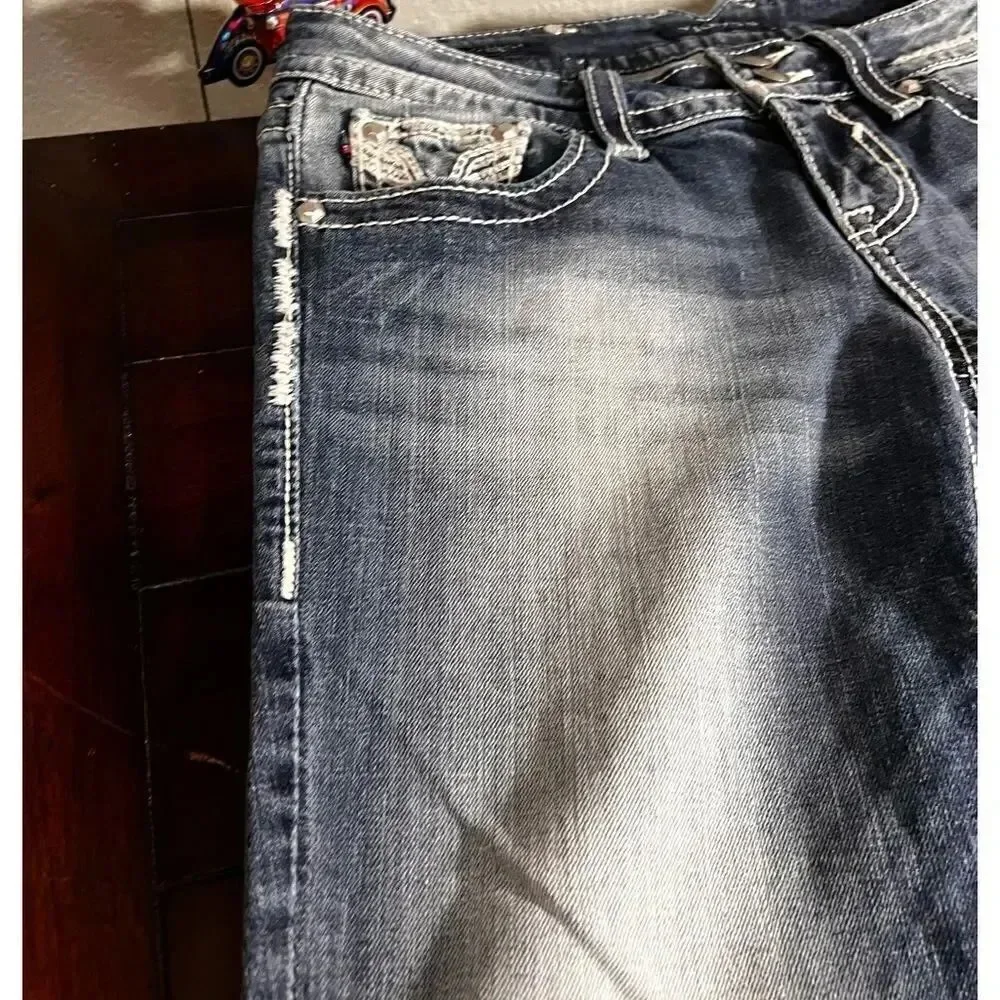 EUC Vigoss  Chelsea Capri Size 3/4 Length 21 Rolled cuff or 22 Straight #J11 - Picture 4 of 9
